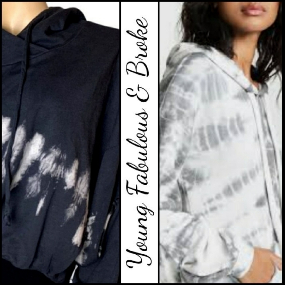 NEW! YOUNG FABULOUS & BROKE Tie Dye Hooded Sweatshirt S/M.